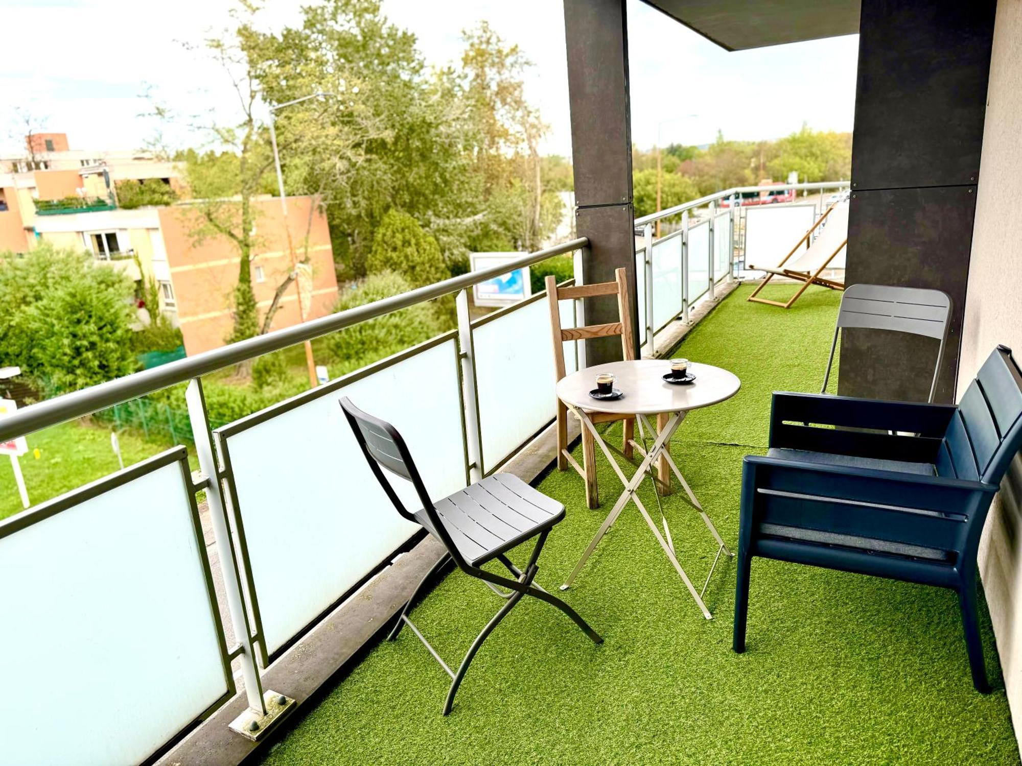 Bel Appartement T3 De 60M2 Avec Parking, Terrasse, Proche Du Metro Et Du Periph ตูลูส ภายนอก รูปภาพ